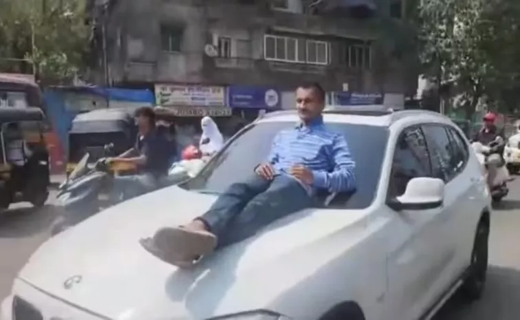 Mumbai boy 17 drives man on BMW bonnet father arrested