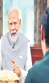 Sakshi Guest Column On Television Interview Of PM Narendra Modi