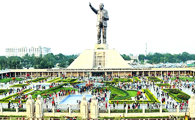 YS Jagan Unveiling 125 Feet Ambedkar Statue In AP
