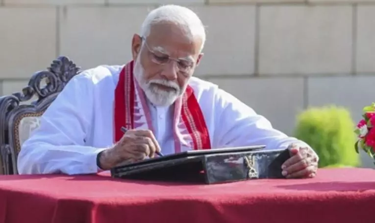 Prime Minister Narendra Modi Arrives At PMO Latest News