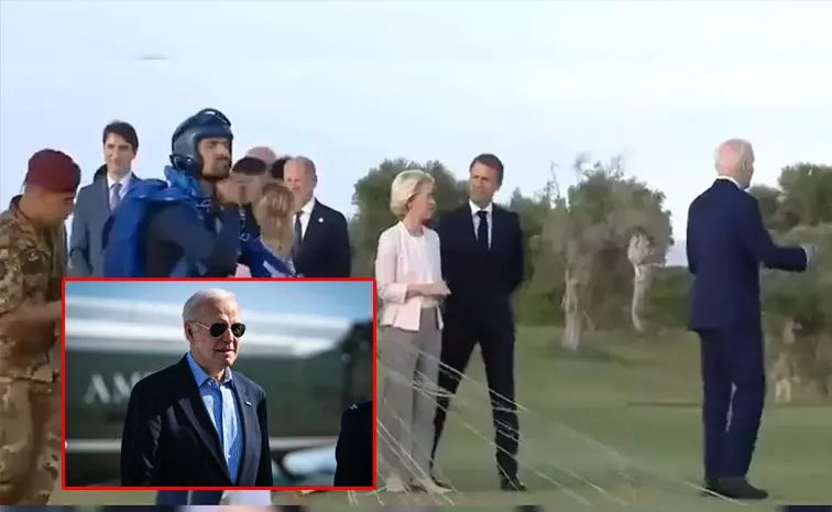 US President Joe Biden Awkward Moment At G-7 Summit In Italy