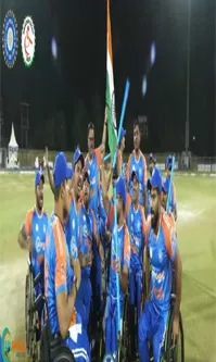 Sandeep Kundu Smashed 26 Ball Century, India Won Their 5th Consecutive T20I Match Against Sri Lanka In Wheel Chair Cricket