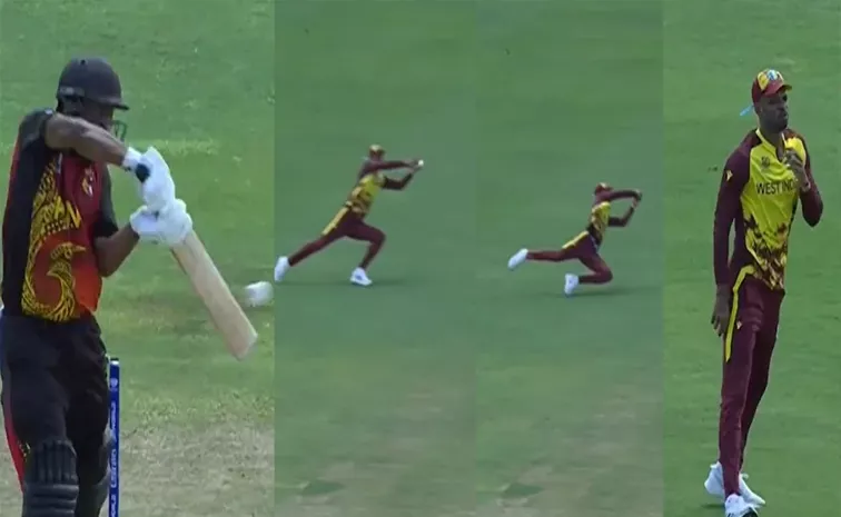 Roston Chase Does A Jadeja, Takes Stunning catch