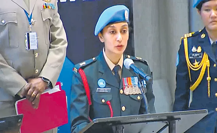 Major Radhika Sen receives UN Military Gender Advocate of the Year Award