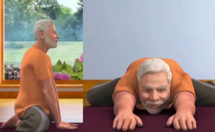 PM modi Shared AI Video of Shashankasana