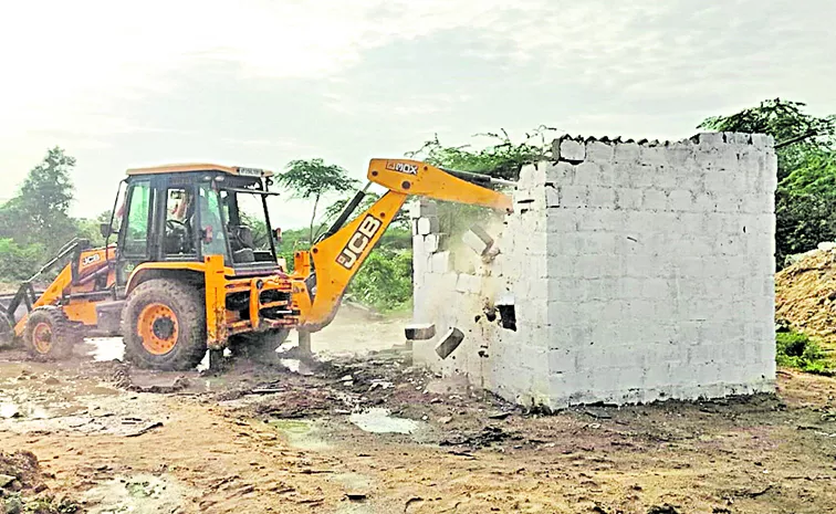 Demolition of houses by order of MLA
