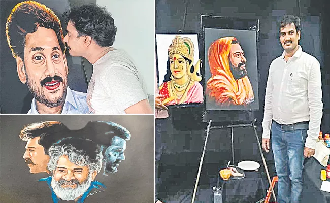 Satyavolu Rambabu Painted With Nose