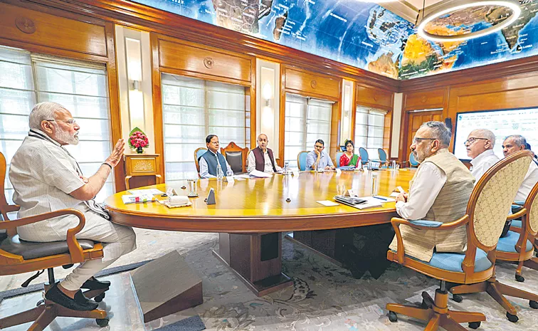 PM Narendra Modi chairs review meeting post Cyclone Remal situation