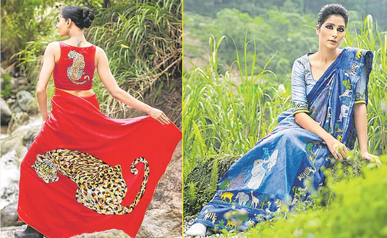 Sayanthi Ghosh's Saree Designs Match The Beauty Of The Forest