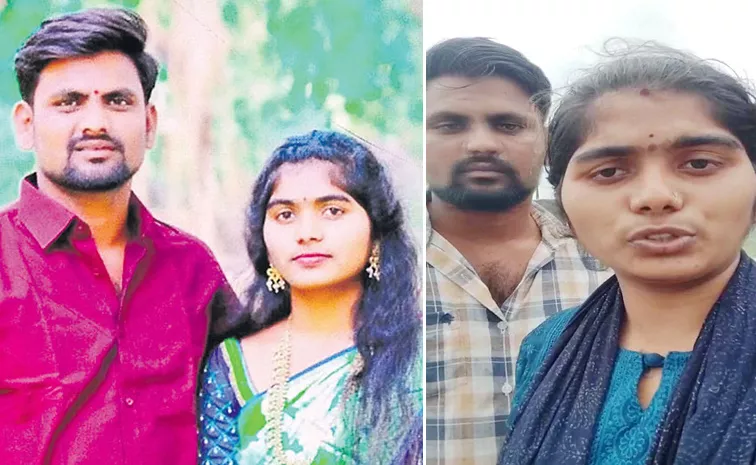 Young Couple Suicide On Railway Track In Nizamabad Navipet