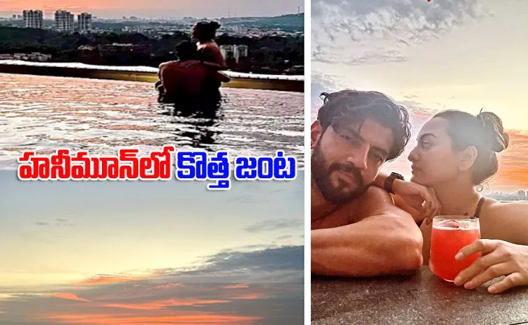 Sonakshi Sinha enjoy In the pool on their honeymoon Trip Pics Goes Viral