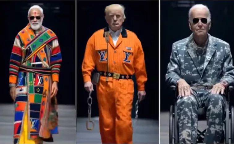 Elon Musk AI Fashion Show world leaders Ramp Walk viral video