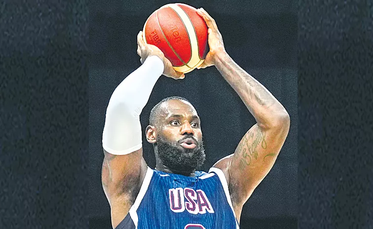 LeBron James is the flag bearer of the American team