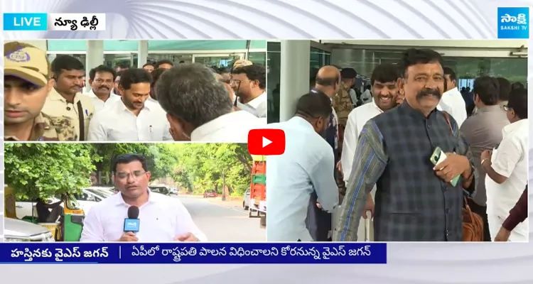 YS Jagan Protest in Delhi with YSRCP MPs and MLAs