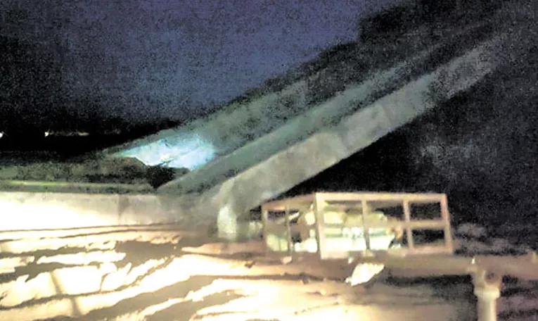 Telangana: Peddapalli Oded bridge collapses again