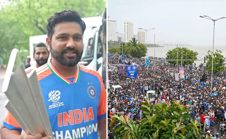 Team India Victory Parade Live Updates: Rohit Sharma and Co land in Mumbai