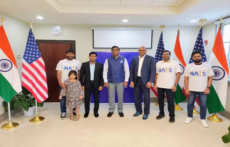 NATS Team Met The Indian Embassy Officials In Atlanta