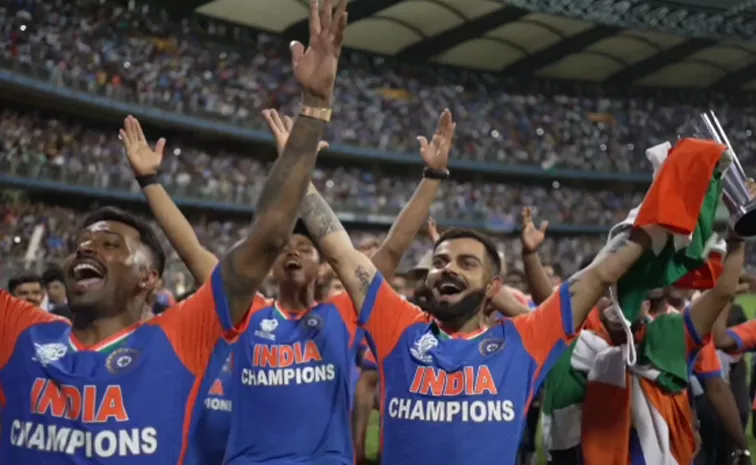 T20 World Cup Victory Parade: Goosebumps Guaranteed While Team India Singing Vande Mataram With Wankhede Crowd