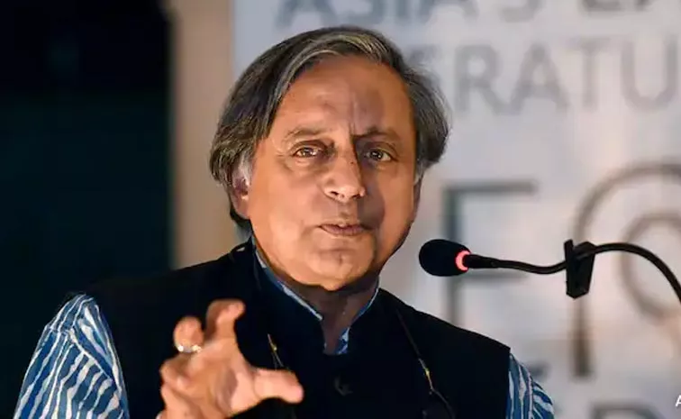 Shashi Tharoor satires on BJP over 400 Paar But In Another Country