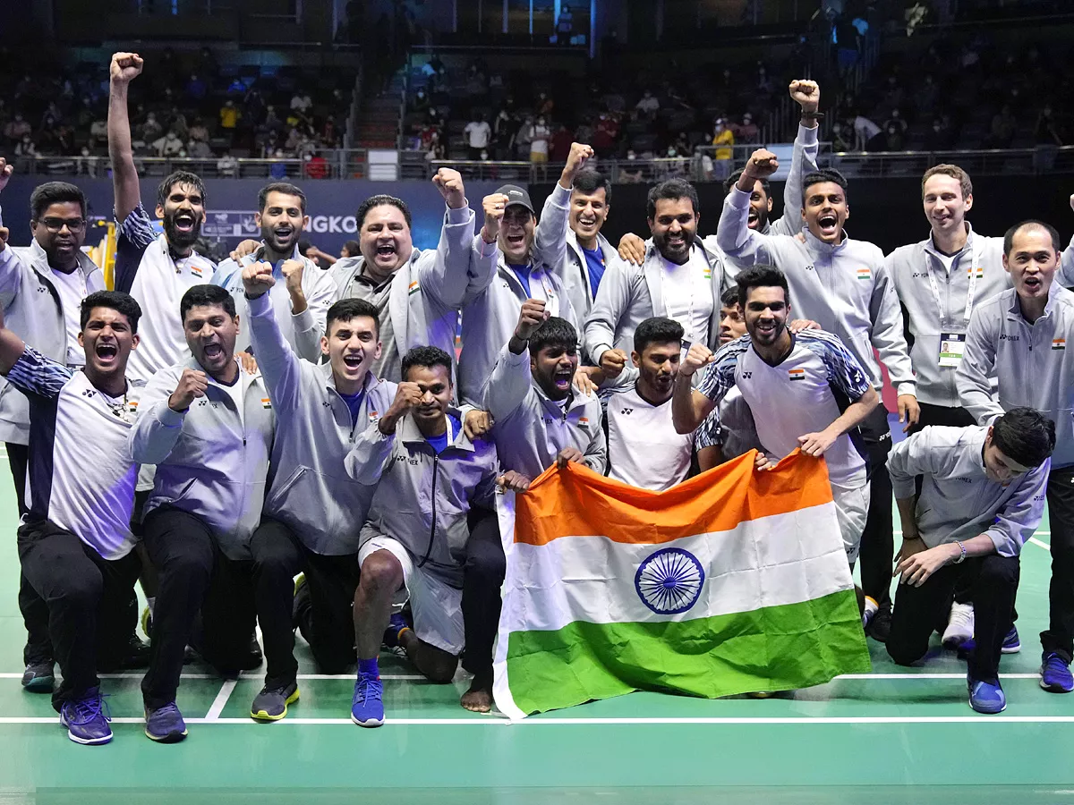 India wins first Thomas Cup title Photo Gallery - Sakshi