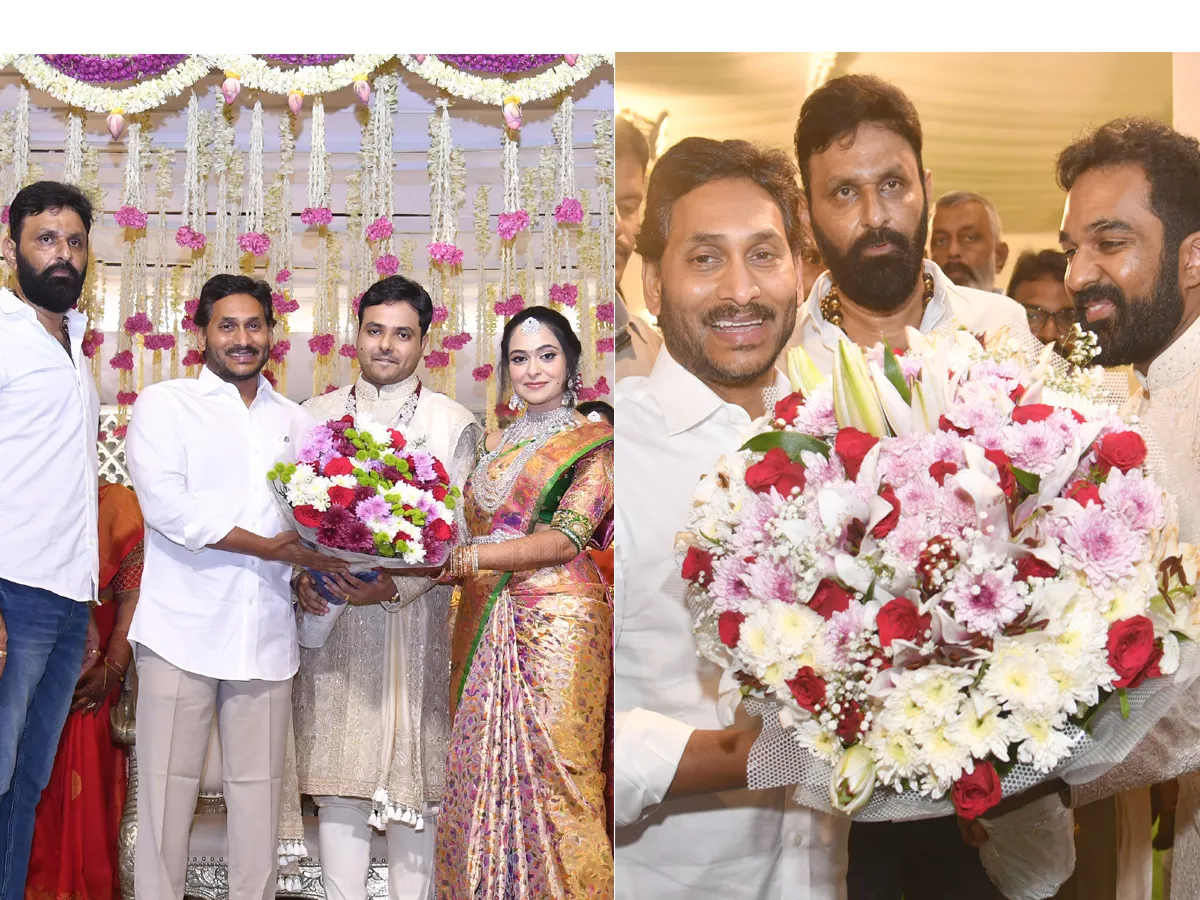 CM YS Jagan Attends Kodali Nani Niece The Wedding Photos - Sakshi