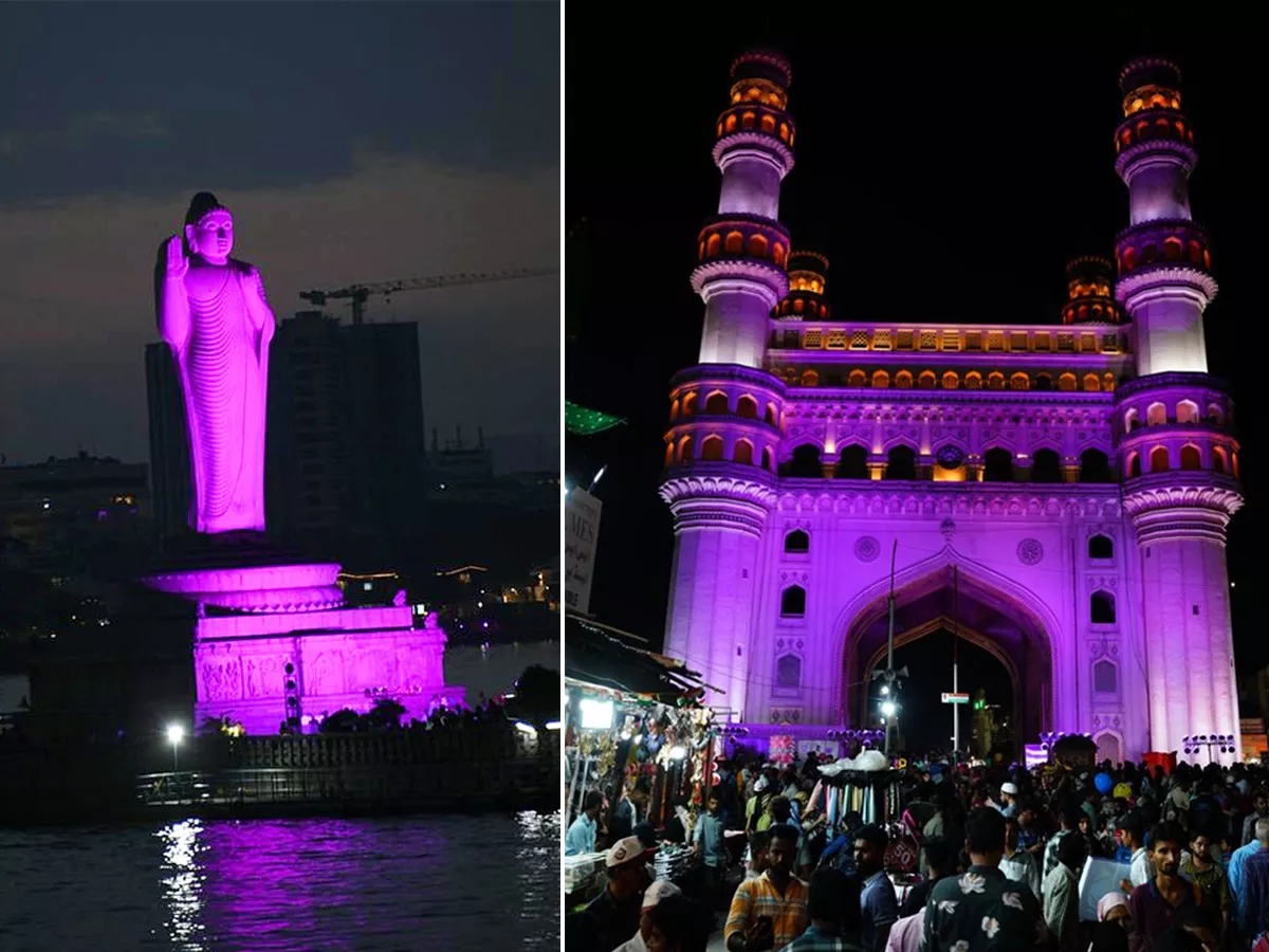 Hyderabad Turns Pink Amid Breast Cancer Awareness 2023 - Sakshi