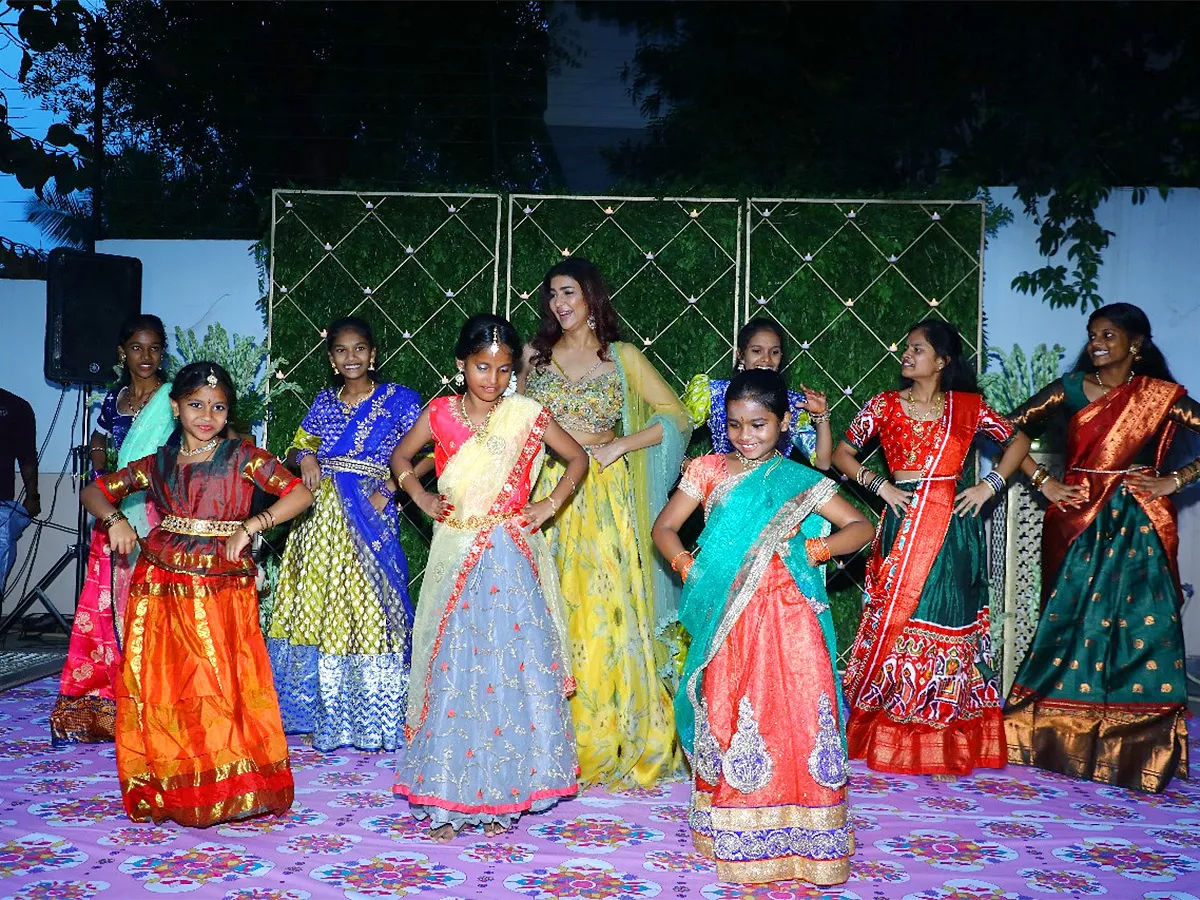 Manchu Lakshmi Celebrates Diwali Celebrations With Government School Kids - Sakshi