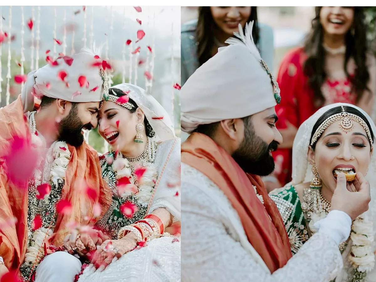 TV actor Vrushika Mehta marries boyfriend Saurabh Ghedia Photos - Sakshi