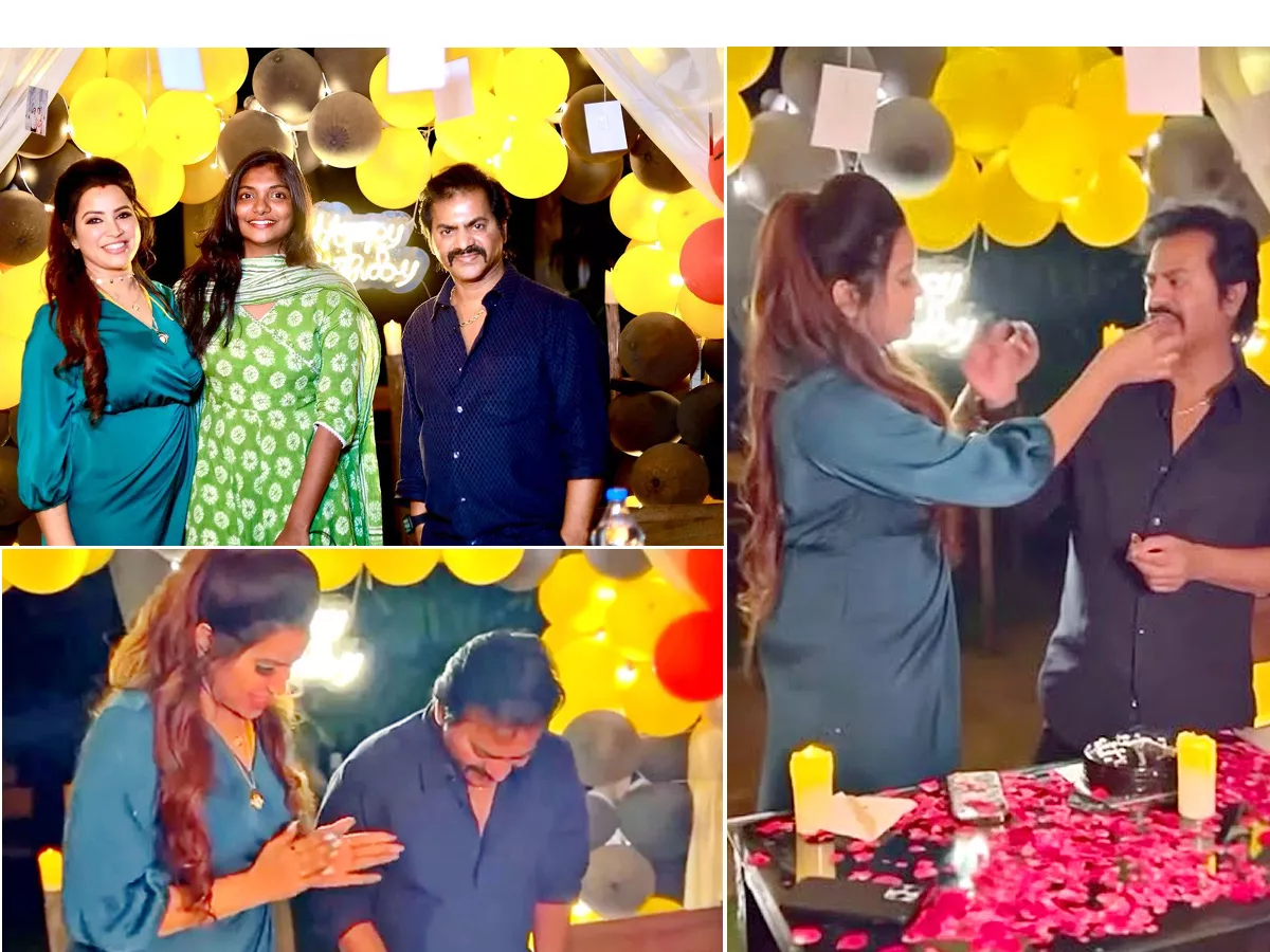 Redin Kingsley Birthday Celebration With His Wife Sangeeta Photos - Sakshi