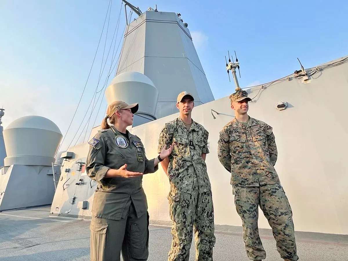 USS Somerset Crew in Visakhapatnam Photos