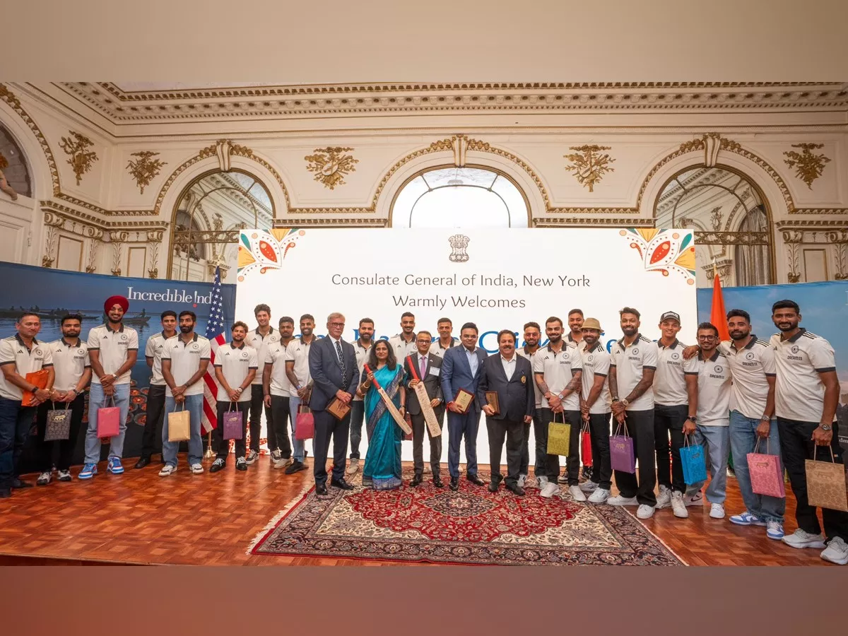 Indian Embassy honors Team India In New York, USA