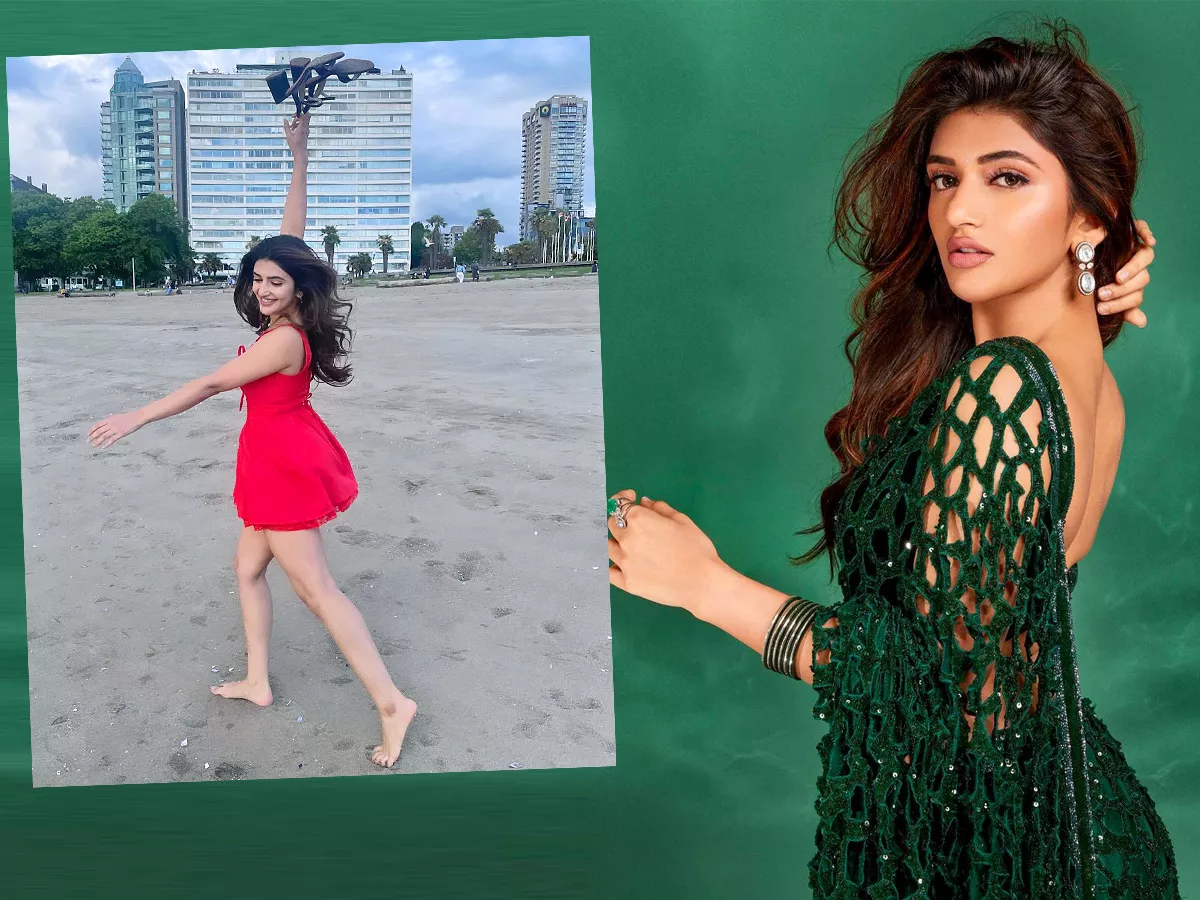 Actress Sreeleela Latest Photos At Beach