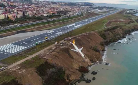 Plane Skids Off Runway in Turkey - Sakshi