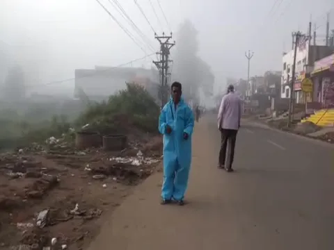 Man Hulchal With PPE Kit