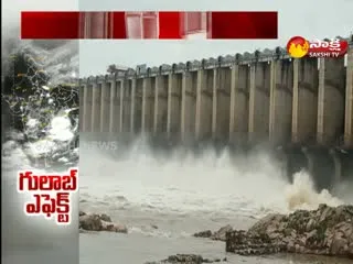Heavy Flood Water Inflow in Jurala Project