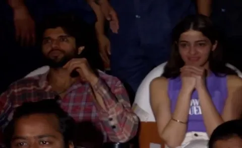 Vijay Devarakonda Watched Liger Movie With Ananya Pandey In Sudarshan Theater