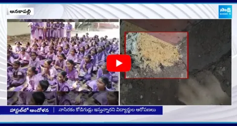 Students Protest At Anakapalle District