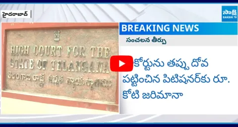 Telangana High Court sensational Verdict Rs one crore Fine to Petitioner 1