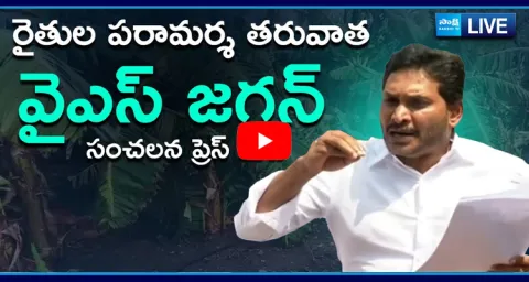  YS Jagan Sensational Press Meet After Visit Damaged Banana Crop  2