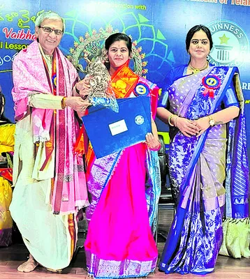 వేదాంక్షికి గిన్సిస్‌ వరల్డ్‌ రికార్డ్స్‌లో చోటు 