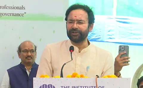 Kishan Reddy Lays Foundation Stone For New ICSI Hyderabad Chapter