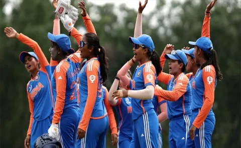 Sneh Rana Stars as India Women defeat South Africa Women in tri-series thriller3