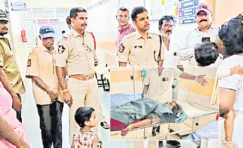 Husband Tries To hurt Wife in Gudivada