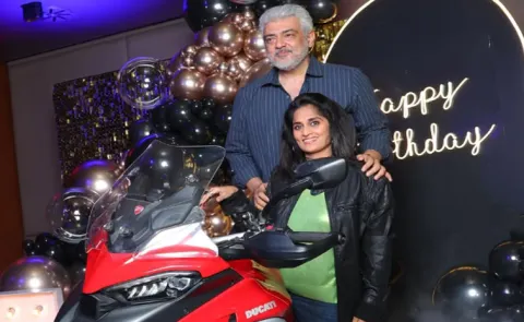Ajith Kumar Birthday Shalini shares old pics from birthday bash