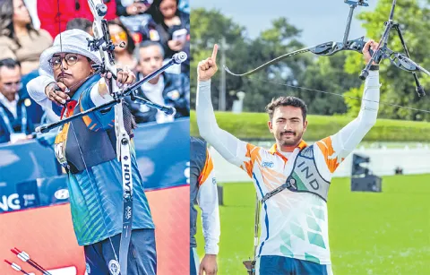 Deepika Kumari and Parth Salunkhe in World Cup Archery semis7