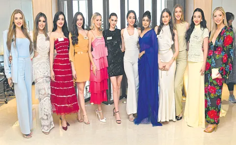 Miss World Contestants for Nagarjunasagar this evening5