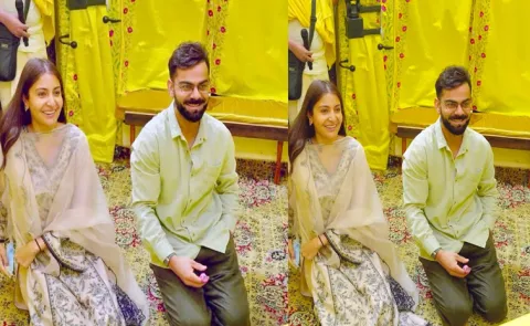 Virat Kohli And Anushka Sharma Visit Premanand Ji Maharaj In Vrindavan
