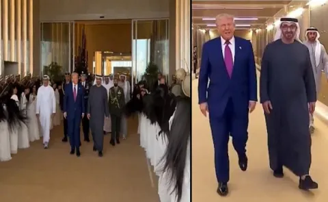 Donald Trump Welcome Abu Dhabi With Al-Ayyala performance4