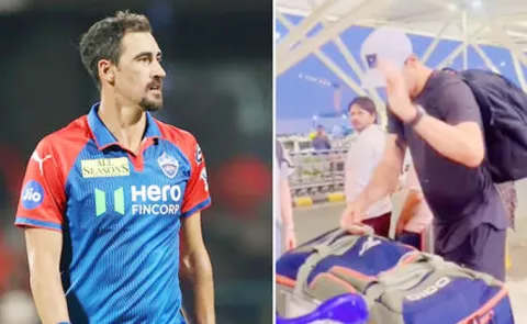 Go Away: Starc Loses Cool At Indian Fan Delhi Airport Video Goes Viral7
