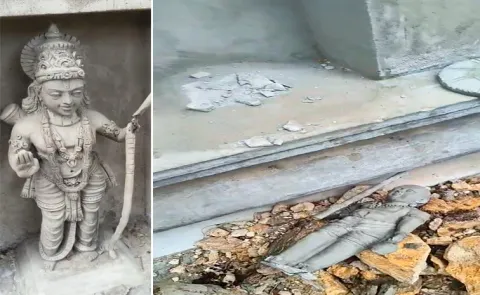 temple razed during tdp rule: Andhra pradesh